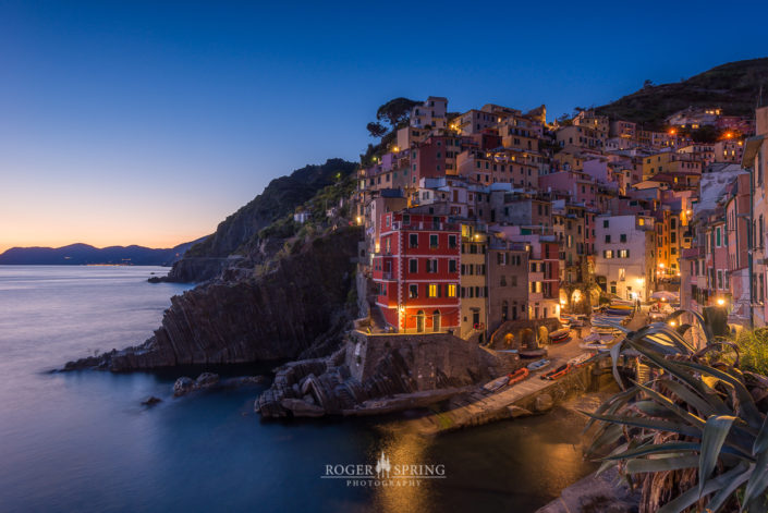 Riomaggiore in cinque terre in Italien