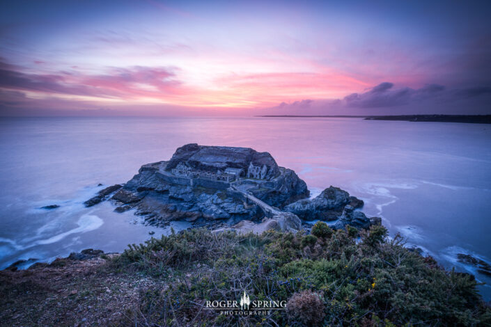 Bretagne Frankreich Sonnenuntergang france Fort des Capucins